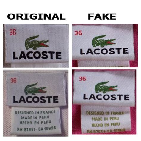 difference vrai et faux lacoste sac